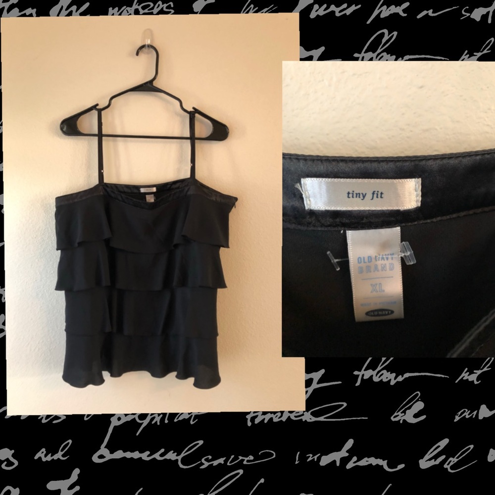 Ruffled Spaghetti Strap Top -Old Navy Tiny Fit XL